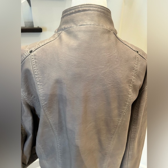 GUESS Distressed Faux Leather Jacket - Picture 8 of 10